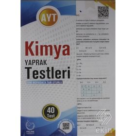 AYT Kimya 40'lı Yaprak Testleri-Palme Yayınları