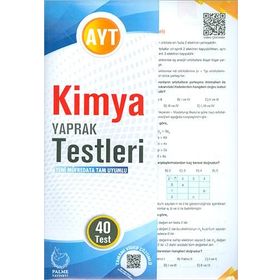 AYT Kimya 40'lı Yaprak Testleri-Palme Yayınları