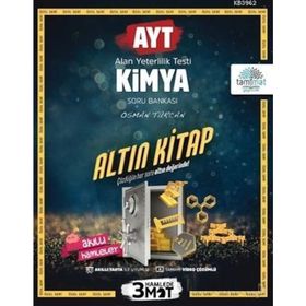 AYT Kimya Altın Kitap Tamamı Video Çözümlü Soru Bankası Osman Türcan Tammat Yayınları