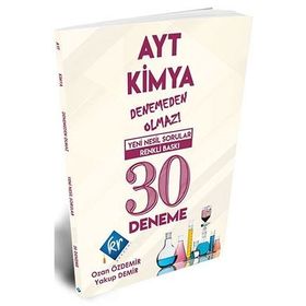 AYT Kimya Denemeden Olmaz 30 Deneme-KR Akademi Yayınları