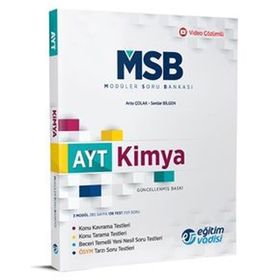AYT Kimya Güncel MSB Modüler Soru Bankası-Eğitim Vadisi Yayınları