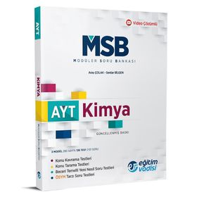 AYT Kimya Güncel MSB Modüler Soru Bankası-Eğitim Vadisi Yayınları