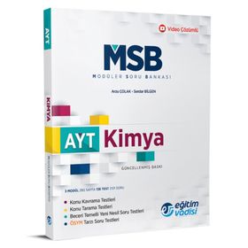 AYT Kimya Güncel MSB Modüler Soru Bankası-Eğitim Vadisi Yayınları