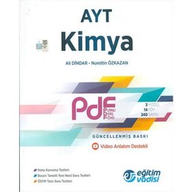 AYT Kimya Planlı Ders Föyü PDF-Eğitim Vadisi Yayınları