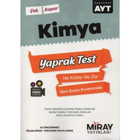 AYT Kimya Üniversiteye Hazırlık Yaprak Testler 2021 - Miray Yayınları