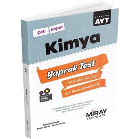 AYT Kimya Üniversiteye Hazırlık Yaprak Testler 2021 - Miray Yayınları