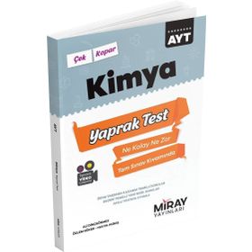 AYT Kimya Üniversiteye Hazırlık Yaprak Testler 2021 - Miray Yayınları