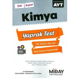 AYT Kimya Üniversiteye Hazırlık Yaprak Testler 2021 - Miray Yayınları
