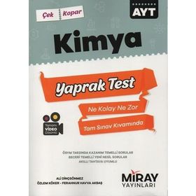 AYT Kimya Üniversiteye Hazırlık Yaprak Testler 2021 - Miray Yayınları