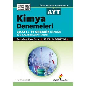 AYT Kimya ve Organik Denemeler Tamamı Video Çözümlü Aydın Yayınları