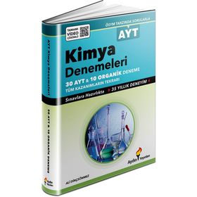 AYT Kimya ve Organik Denemeler Tamamı Video Çözümlü Aydın Yayınları