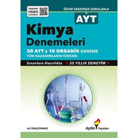 AYT Kimya ve Organik Denemeler Tamamı Video Çözümlü Aydın Yayınları
