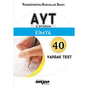 AYT Kimya Yaprak Test Seti Binot Yayınları