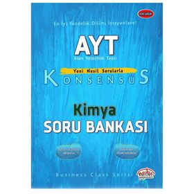 AYT Konsensüs Kimya Soru Bankası Editör Yayınları