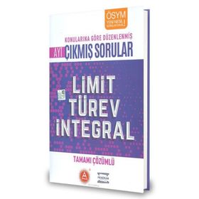 AYT Limit Türev İntegral Tamamı Çözümlü Konularına Göre Çıkmış Sorular-A Yayınları