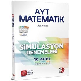 AYT Matematik 10'lu Simülasyon Denemeleri Tamamı Video Çözümlü-3D Yayınları