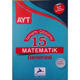AYT Matematik 15li Deneme Paraf Yayınları