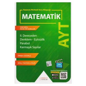 AYT Matematik 2. Dereceden Denklemler Eşitsizlik Parabol-Derece Yayınları