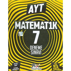 AYT Matematik 7 Denemeleri-Fix Yayınları