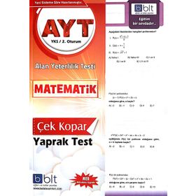 AYT Matematik Çek Kopar Yaprak Test Kollektif Bulut Eğitim ve Kültür Yayınları