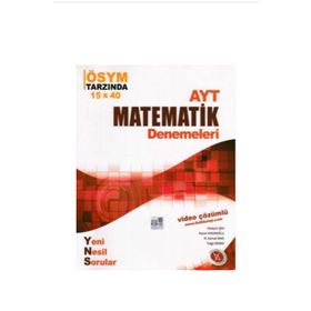 AYT Matematik Denemeleri - Karaağaç Yayınları