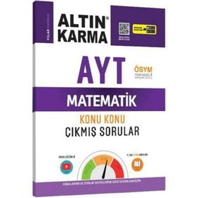 AYT Matematik Konu Konu Çıkmış Sorular - Altın Karma Yayınları