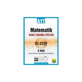 AYT Matematik Konu Tarama Föyleri Ölçüm Serisi 6 Fasikül-Pano Yayınları