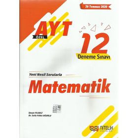 AYT Matematik Özel 12 Deneme Sınavı Kollektif Nitelik Yayınları
