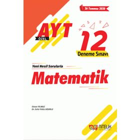 AYT Matematik Özel 12 Deneme Sınavı Nitelik Yayınları