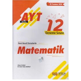 AYT Matematik Özel 12 Deneme Sınavı Nitelik Yayınları