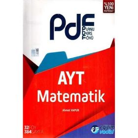 AYT Matematik PDF Planlı Ders Föyü - Eğitim Vadisi Yayınları