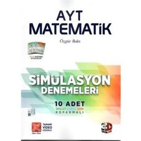 AYT Matematik Simülasyon Denemeleri 10 Adet - 3D Yayınları