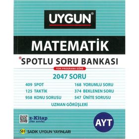 AYT Matematik Spotlu Soru Bankası Sadık Uygun Yayınları