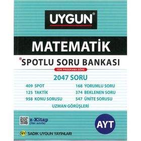 AYT Matematik Spotlu Soru Bankası Sadık Uygun Yayınları