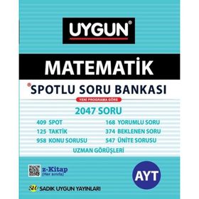 AYT Matematik Spotlu Soru Bankası Sadık Uygun Yayınları