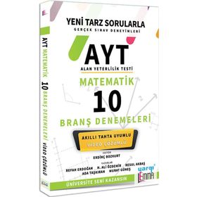 AYT Matematik Video Çözümlü 10 Branş Denemeleri Yargı Lemma Yayınları
