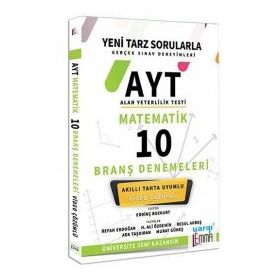 AYT Matematik Video Çözümlü 10 Branş Denemeleri Yargı Lemma Yayınları