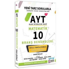 AYT Matematik Video Çözümlü 10 Branş Denemeleri Yargı Lemma Yayınları