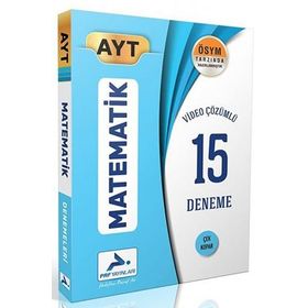 AYT Matematik Video Çözümlü 15 Deneme-PRF Paraf Yayınları