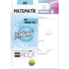 AYT Matematik Yaprak Testleri Nitelik Yayınları