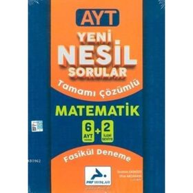 AYT Matematik Yeni Nesil 6+2 Denemesi Tamamı Çözümlü-Paraf Yayınları