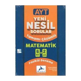 AYT Matematik Yeni Nesil 6+2 Denemesi Tamamı Çözümlü-Paraf Yayınları