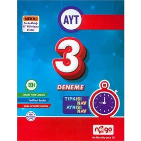 AYT Özel 3'lü Deneme-Nego Yayınları