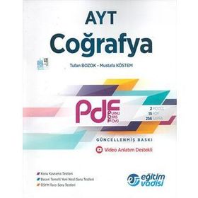 Ayt Pdf Cografya Video Anlatım Destekli Soru Bankası Egitim Vadisi Yayınları