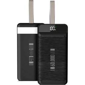 Ayt Powerway QC60 22.5W Kablolu 3.0 60.000 mAh Siyah Beyaz Powerbank