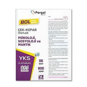 AYT Psikoloji Sosyoloji ve Mantık Çek Kopar Testler - Pergel Yayınları