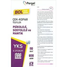 AYT Psikoloji Sosyoloji ve Mantık Çek Kopar Testler - Pergel Yayınları