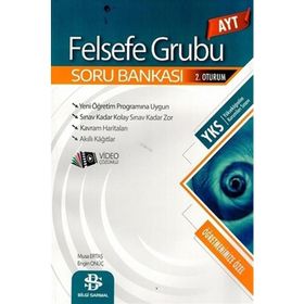 AYT Sarmal Felsefe Grubu Soru Bankası Bilgi Sarmal Yayınları