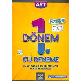 Ayt Sayısal 1. Dönem 5'li Deneme-Tammat Yayıncılık