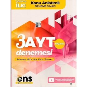 AYT Sayısal 3 Deneme-ENS Yayıncılık